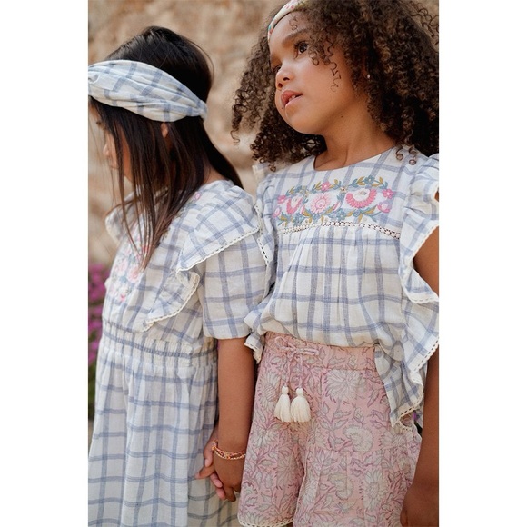 Louise Misha Other - Louise Misha Mala Checked Blouse